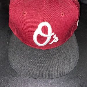 Maroon New Era Baltimore Orioles Fitted hat